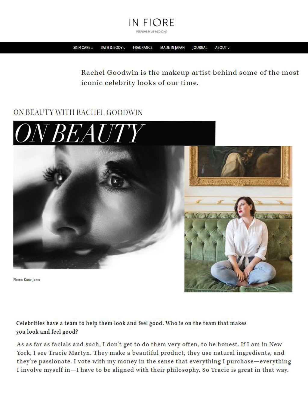 In Fiore: On Beauty With Rachel Goodwin – Tracie Martyn