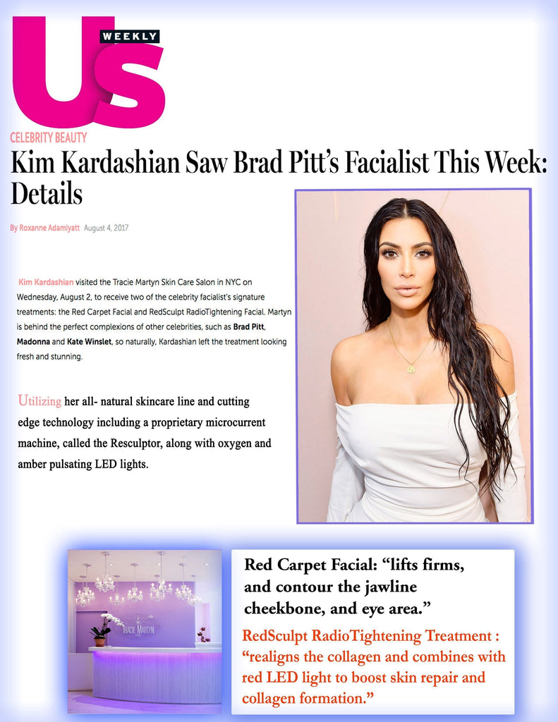 US Weekly: Kim Kardashian at Tracie Martyn's Spa