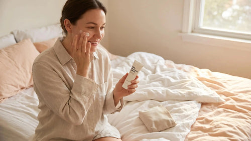 Skinimalism routine with clean skincare for radiant, healthy-looking skin